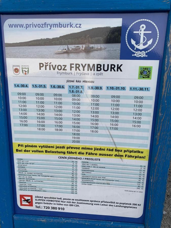 Ubytovani Hanka V Pokoji S Bakonem C408 Frymburk Exteriör bild
